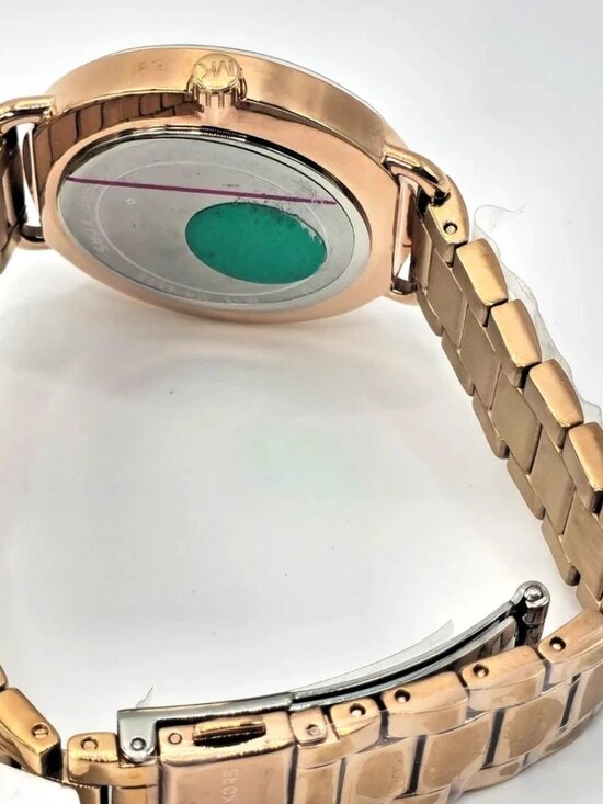 Michael Kors MK4598 Womens Rose Gold Crystal Dial Watch 36mm
